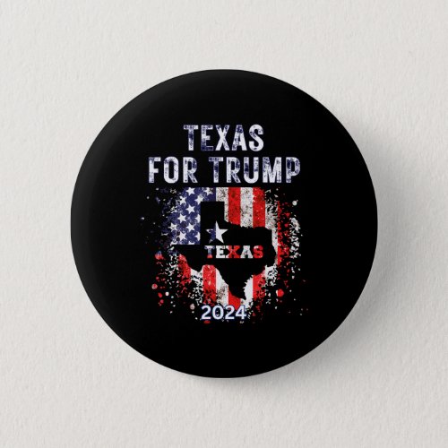 For Trump 2024 American Flag _ Vintage  Button