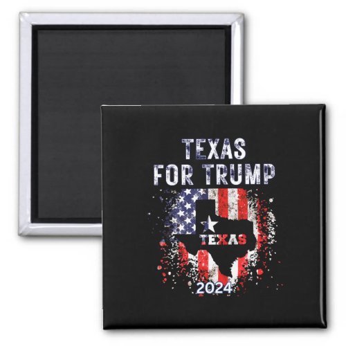 For Trump 2024 American Flag _ Vintage  Magnet