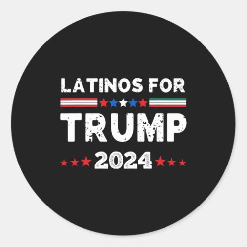 For Trump 2024 Mexico Usa Friendship Flag  Classic Round Sticker