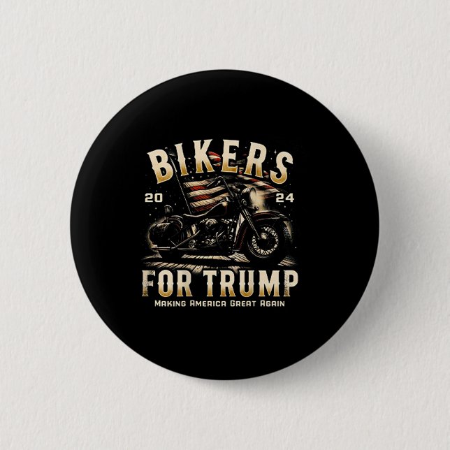For Trump 2024 (on Back)  Button (Front)