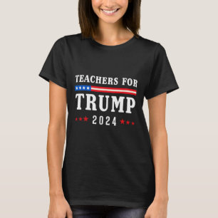 For Trump 2024 Patriotic American Flag  T-Shirt