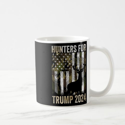 For Trump 2024 President Camouflage Deer Elk Antle Coffee Mug