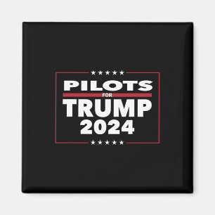 For Trump 2024 President Republican Pilots  Magnet