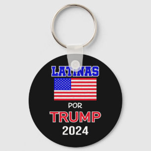 For Trump 2024 Pro Trump Gift - Latinas Por Trump  Keychain
