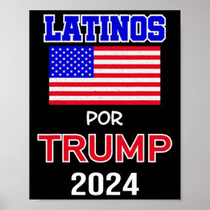 For Trump 2024 Pro Trump Gift - Latinos Por Trump Poster