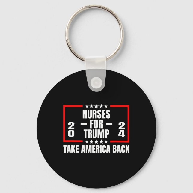 For Trump 2024 Take America Back  Keychain (Front)