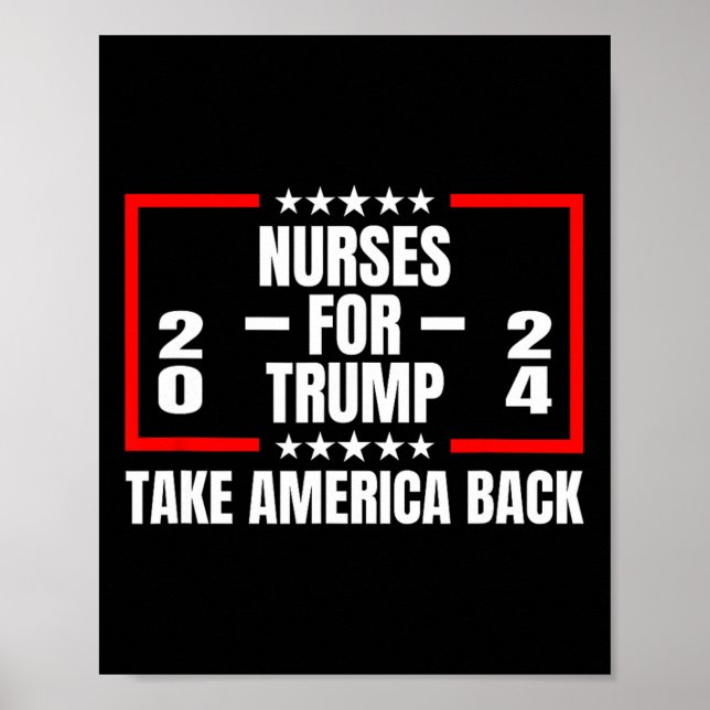 For Trump 2024 Take America Back  Poster (Front)