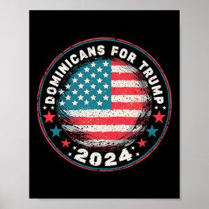 For Trump 2024 Usa Flag Poster