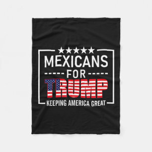For Trump Hispanic Conservative Gift Trump 2020  Fleece Blanket