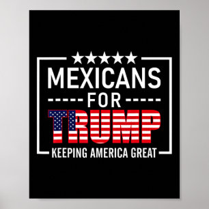 For Trump Hispanic Conservative Gift Trump 2020 Poster