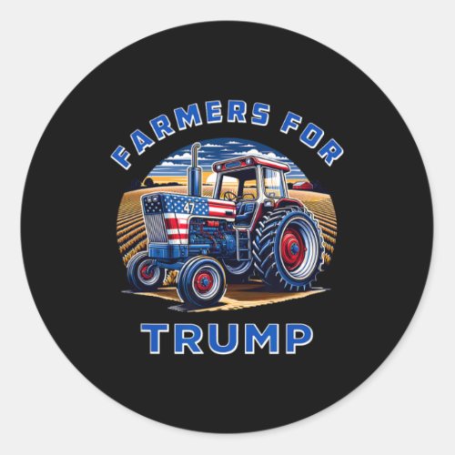 For Trump Maga 2024  Classic Round Sticker
