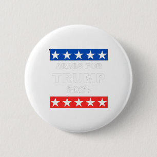 For Trump President Donald Trump 2024  Button