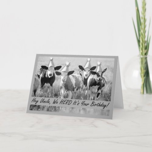 For Uncle Funny Birthday Cattle