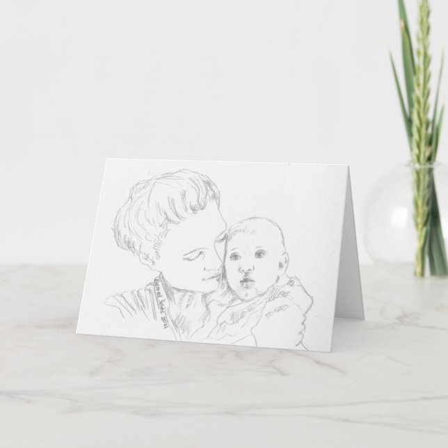 "For Unto Us a Child is Born" Christmas Card (Front)