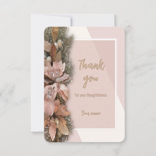 For Unto Us Christmas Thank You Card (Front)