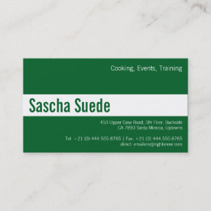For Vegan Experts Business Card