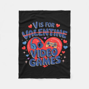 For Video Games Funny Gamer Graphic Art Fleece Blanket