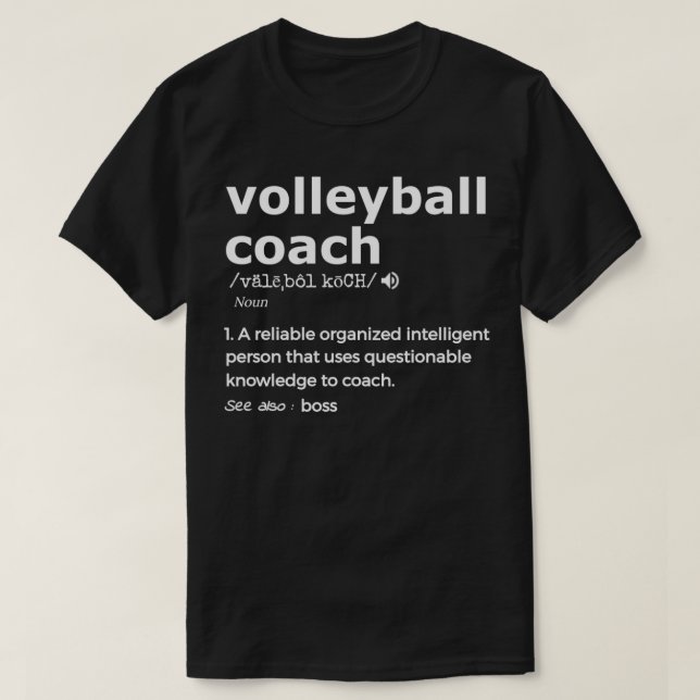 For volleyball coach and coaches gift present 2 T-Shirt (Design Front)