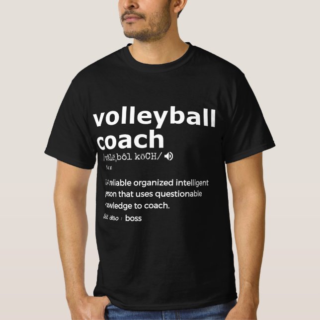 For volleyball coach and coaches gift present T-Shirt (Front)