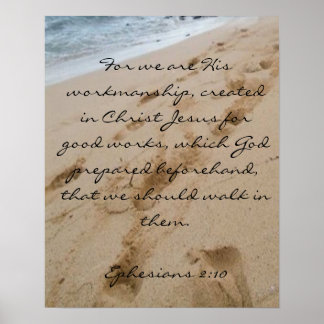 For we are His workmanship, - Poster