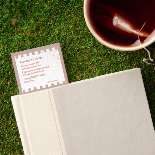 For What It's Worth Bookmarks
