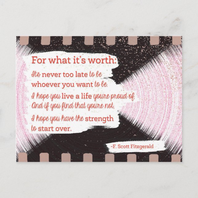 For what it's Worth Postcard (Front)