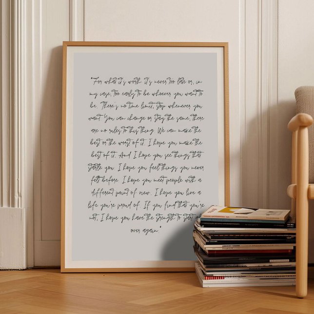 For What It's Worth Print Affirmation Print Fitzge (Creator Uploaded)