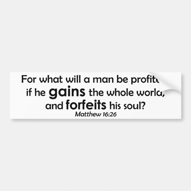 For What (white, version 2) Bumper Sticker (Front)
