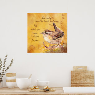 For what you sow returns to you.” Poem Poster