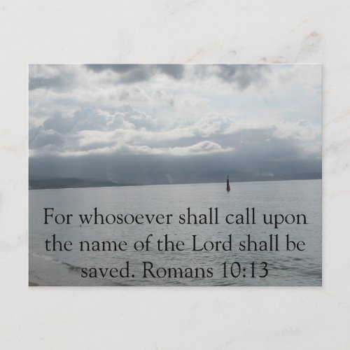 For whosoever shall call upon the name of the Lord Postcard