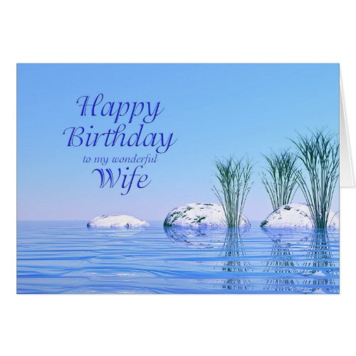 For Wife a Spa LikeTranquil Blue Birthday