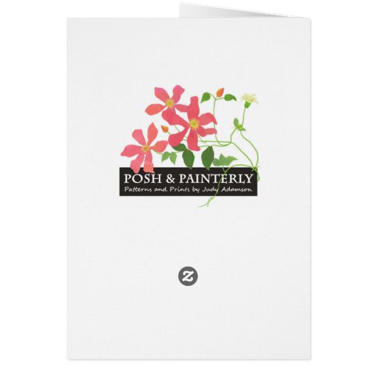 For Wife Pretty Floral Mother's Day Greeting (Back)