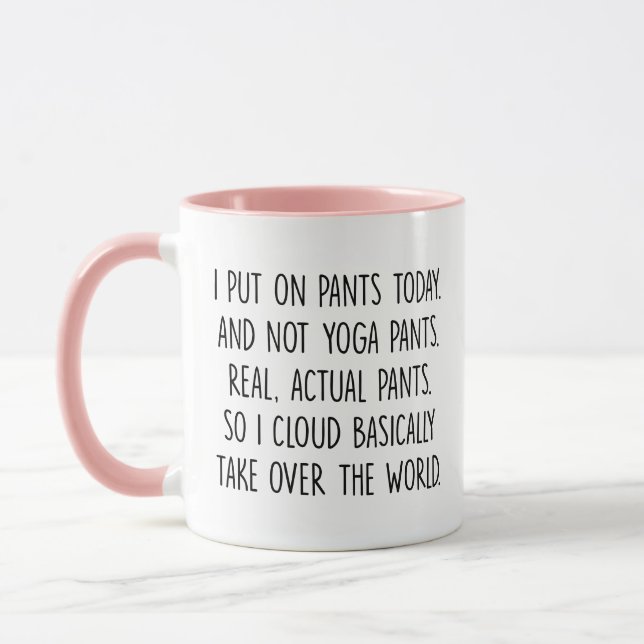 For yoga lovers, funny Yoga meditation Relaxation Mug (Left)