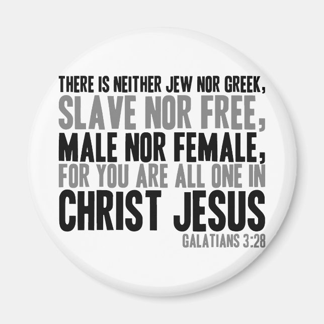 For You are All One in Christ Jesus Magnet (Front)