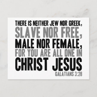 For You are All One in Christ Jesus Postcard