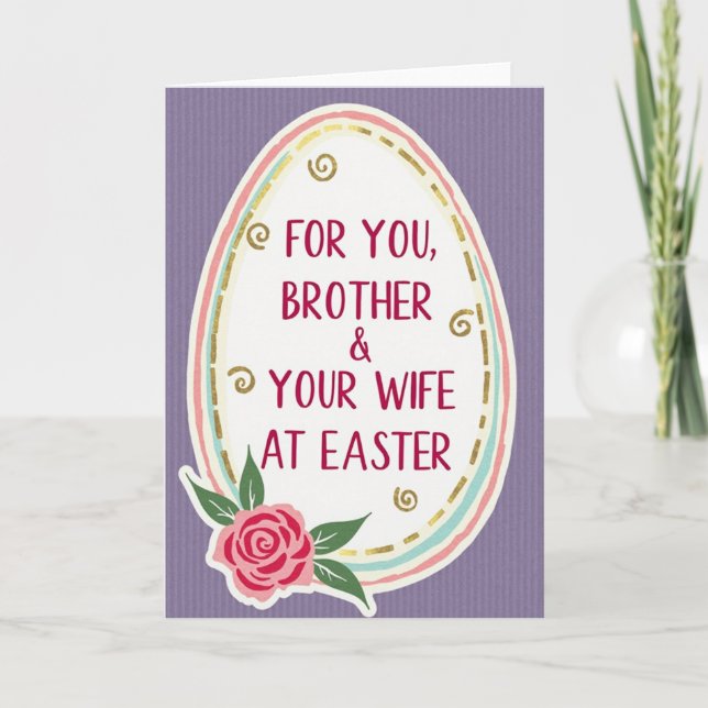 For You Brother Easter Card (Front)