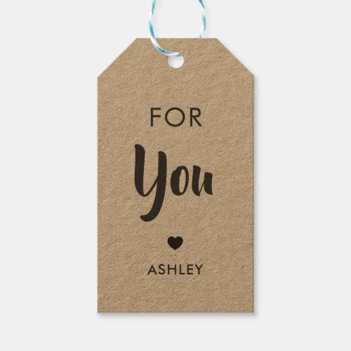 For You Gift Tag Any Occasion Tag Kraft  Gift Tags