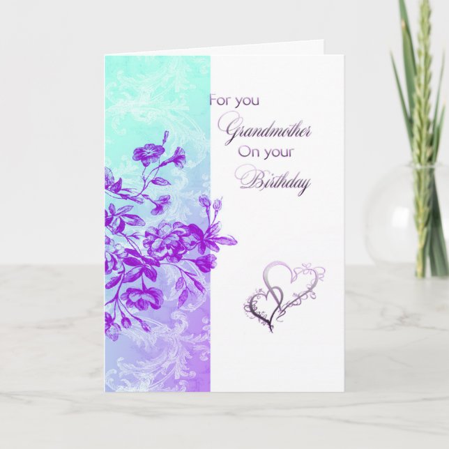 For you grandmother birthday card (Front)