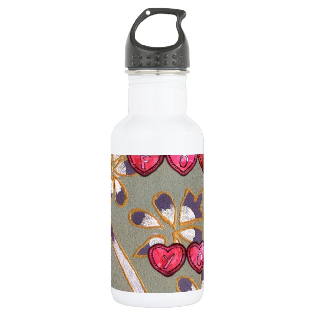 For you me.jpg stainless steel water bottle (Front)
