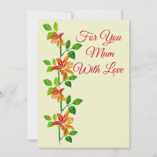 For You Mum Flat Card