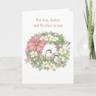 For you, Sister and Brother-in-Law Holiday Card