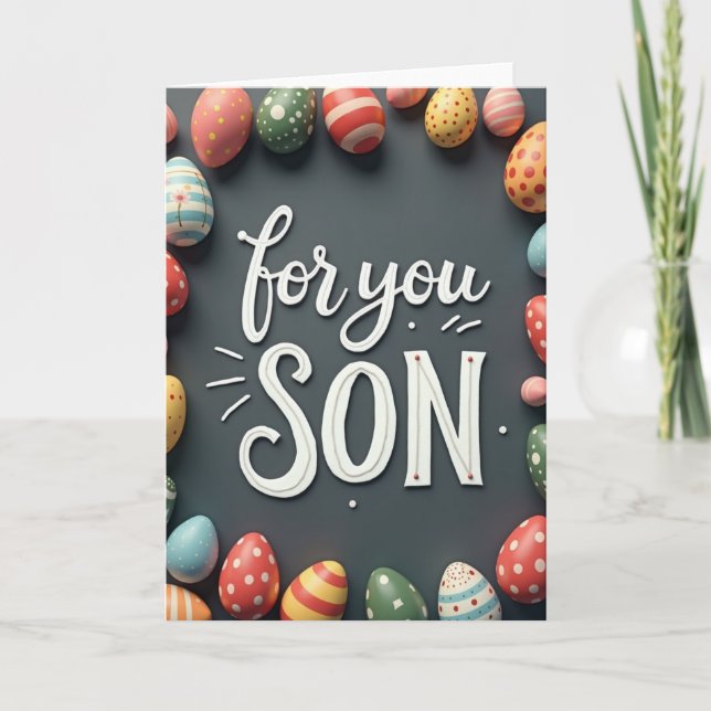 For You Son Greeting Card (Front)