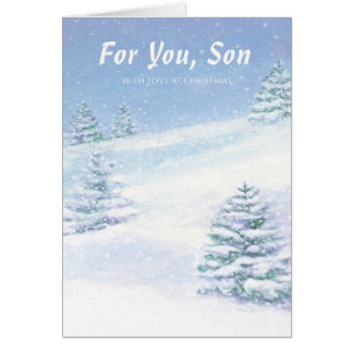 Son Christmas Cards - Christmas Lights Card and Decore