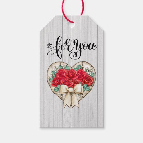 For You With Love Gift Tags