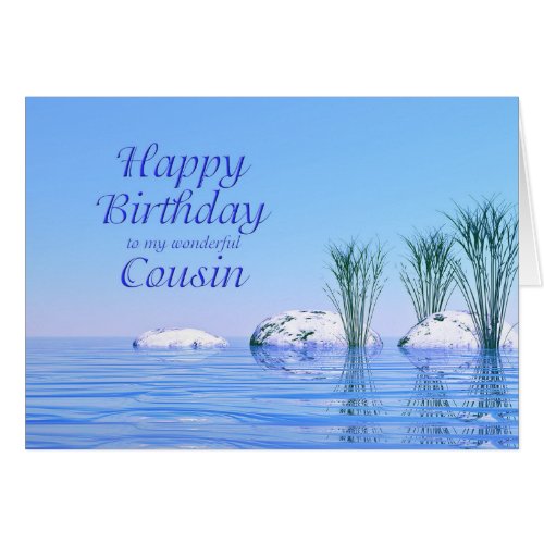 For your Cousin a Spa Like Blue Birthday