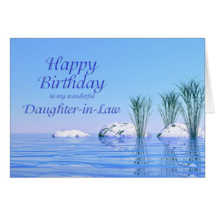 For your daughter-in-law, Spa Like, Blue Birthday Cards
