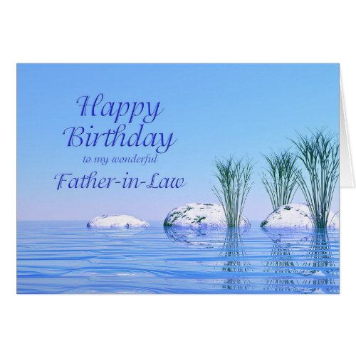For your Father_in_Law a Spa Like Blue Birthday