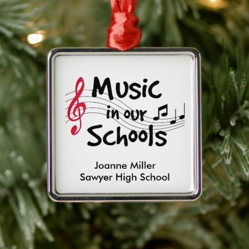 For Your Favorite Musician  Metal Ornament