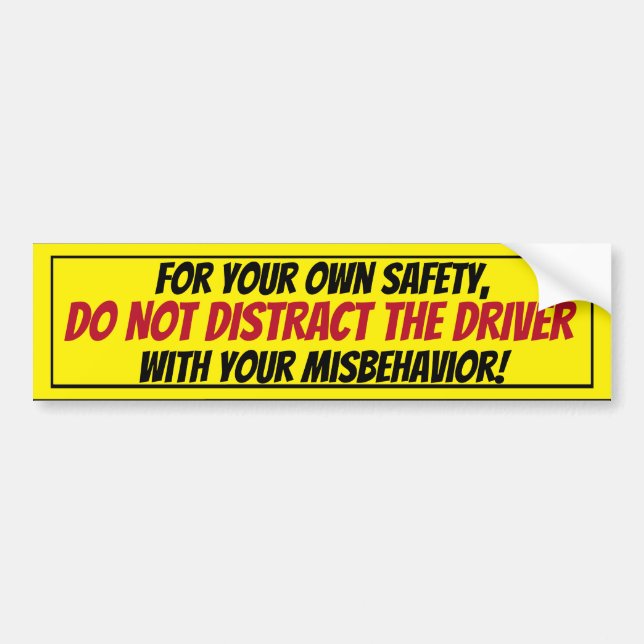 For Your Own Safety...Bus Signage Sticker (Front)