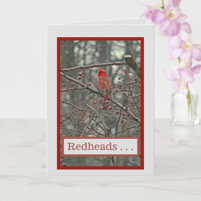 FOR YOUR REDHEADED FRIENDS/HAPPY BIRTHDAY CARD (Orchid)